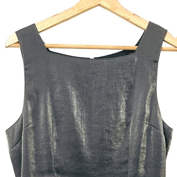 Born In America BIA Vintage Silvery Cocktail Mini Dress Minimalist Bodycon - Picture 5 of 10